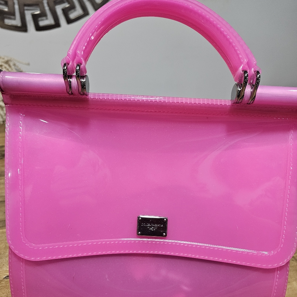 Dolce & Gabbana Pink PVC Sicily Bag